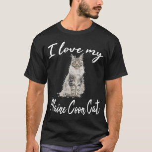 Camiseta Maine Coon Cat Gats kitten Maine Coon cat motif