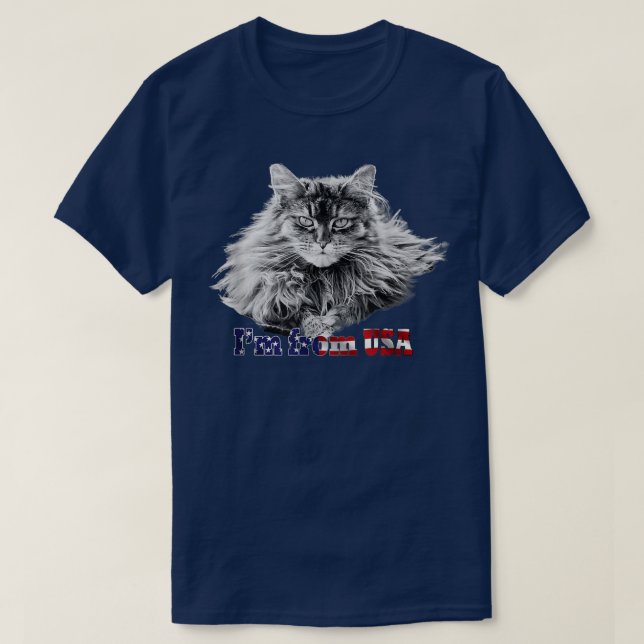 Camiseta Maine Coon Cat Lover (Diseño del anverso)