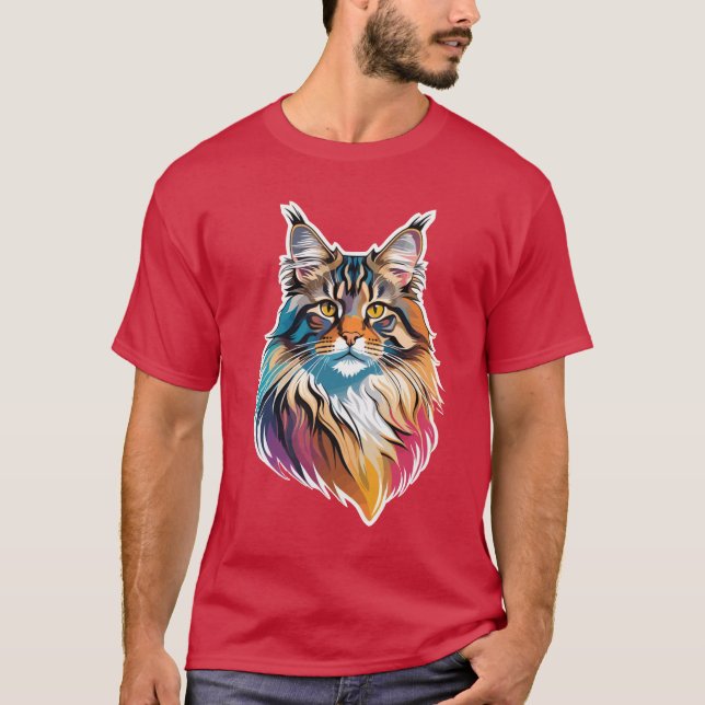 Camiseta Maine Coon Cat Oversized (Anverso)