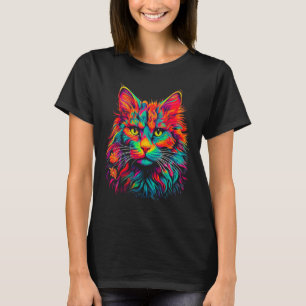 Camiseta Maine Coon Cat Pop Art