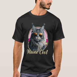 Camiseta Maine Coon Cat Retro Set Maine Guay Animal Kitt