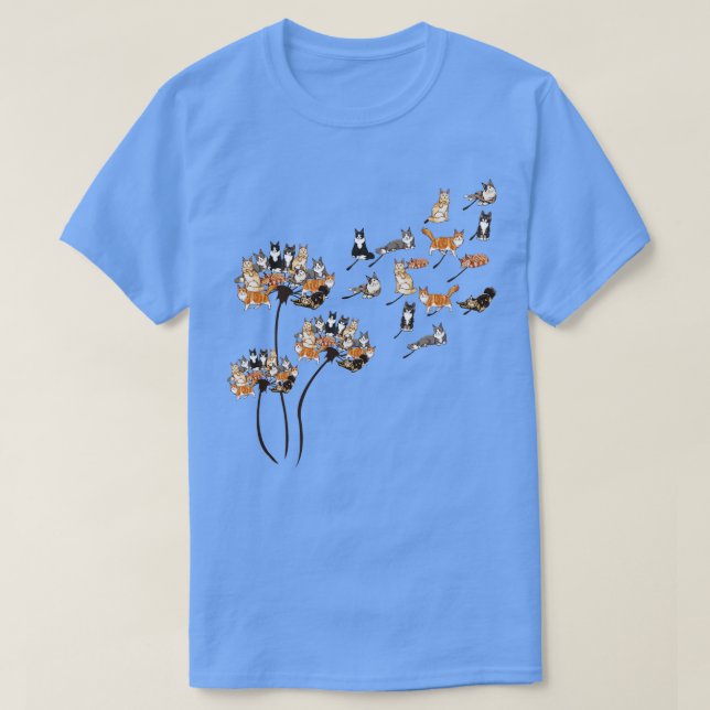 Camiseta Maine Coon Cat Shirt Dandelion Maine Coon Cat Love (Diseño del anverso)