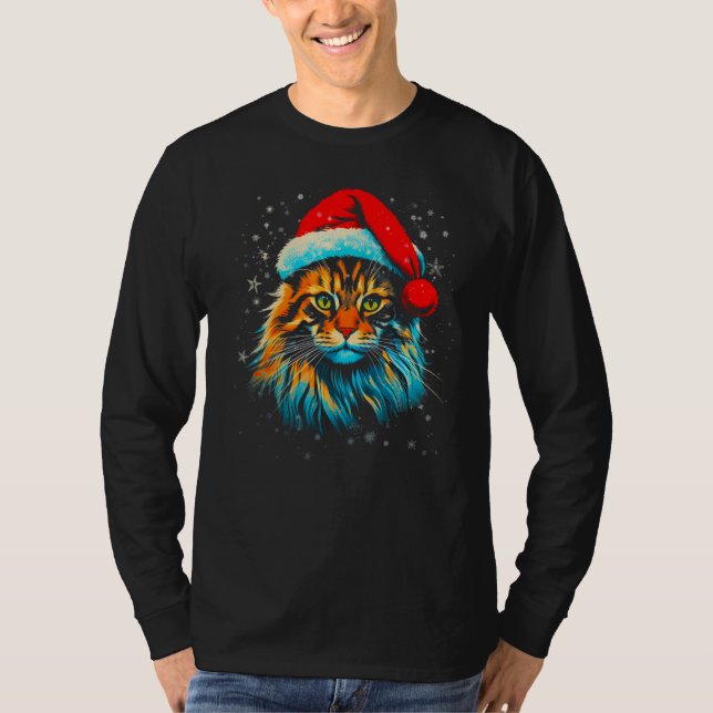 Camiseta Maine Coon Cat Xmas (Anverso)