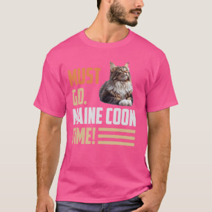Camiseta Maine Coon DEBE IRSE. MAINE COON. ADIÓS Divertido