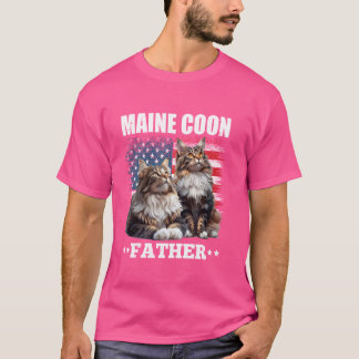 Camiseta MAINE COON FATHER America Maine Coon Owner USA