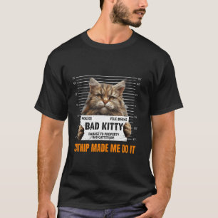 Camiseta Maine Coon GATITO CATNIP ME HIZO HACERLO Divertido