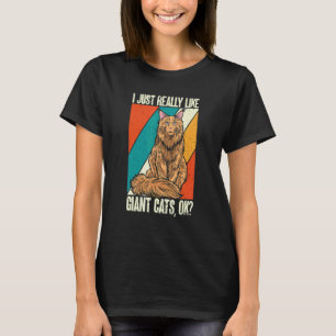 Camiseta Maine Coon gato retro vintage