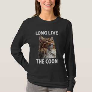 Camiseta Maine Coon LONG VIVE EL dueño del gato