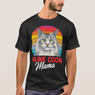 Camiseta Maine Coon Mama Funny Cat Dueño Ama Regalo