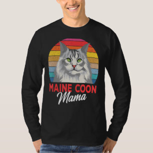 Camiseta Maine Coon Mama Funny Cat Dueños Amantes