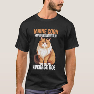Camiseta Maine Coon más inteligente que el perro promedio M