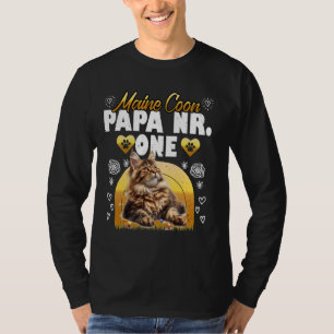 Camiseta MAINE COON PAPA NR 1 Funny Dad Maine Coon Father