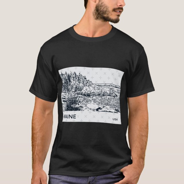 Camiseta Maine EE. UU. 1 (Anverso)
