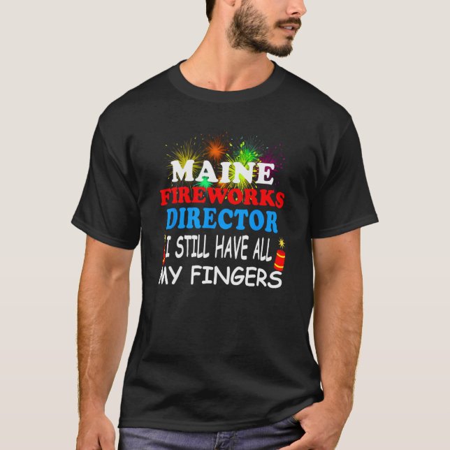 Camiseta Maine Fireworks Director (Anverso)