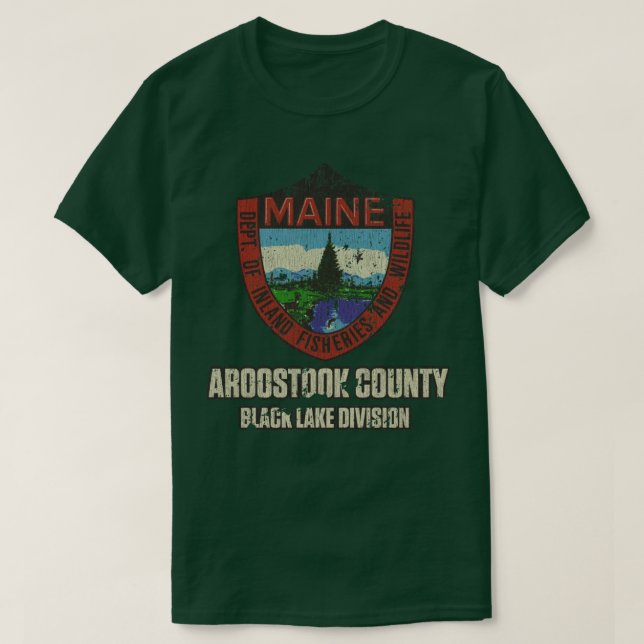 Camiseta Maine Fish Game Aroostook (Diseño del anverso)