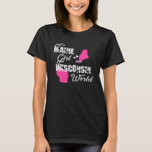 Camiseta Maine Just a Maine chica en Wisconsin