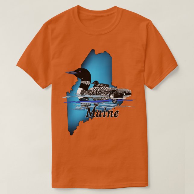 Camiseta Maine Loon (Diseño del anverso)