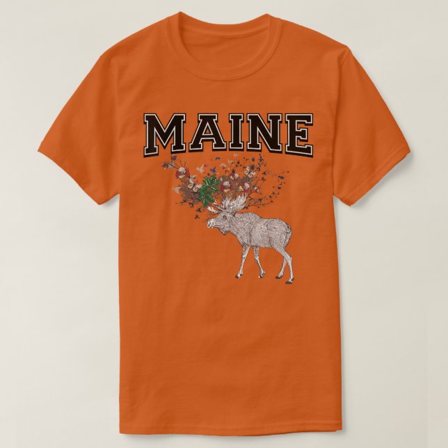 Camiseta Maine Moose Gift para hombres mujeres y niños (Diseño del anverso)