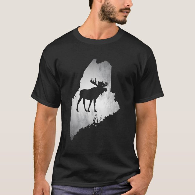 Camiseta Maine Moose Hunting (Anverso)