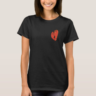 Camiseta Maine Nautical Lobster Clawfish Ilustracion