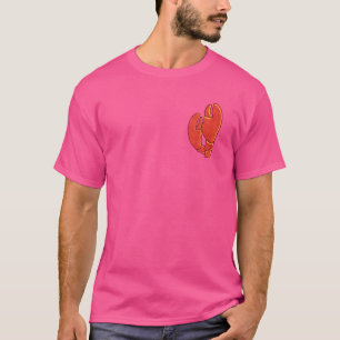 Camiseta Maine Nautical Lobster Clawfish Ilustracion