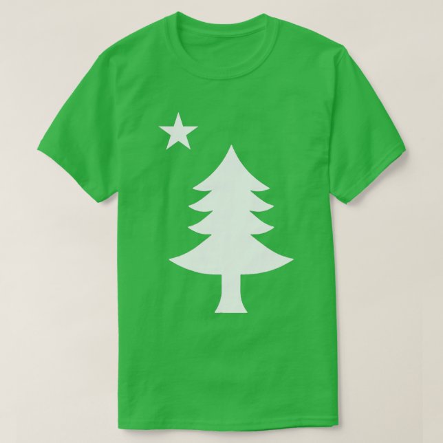 Camiseta Maine Pine Tree State Flag Pride Patriotic   1  (Diseño del anverso)