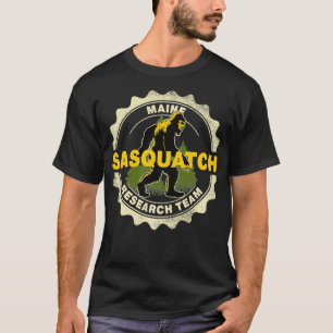 Camiseta Maine Sasquatch Research Team Bigfoot Believer Fan