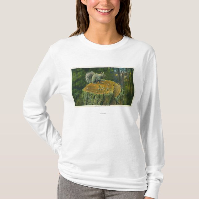 Camiseta MaineA poca ardilla del cascanueces de Maine (Anverso)