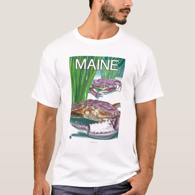 Camiseta MaineCrab y pescador (Anverso)