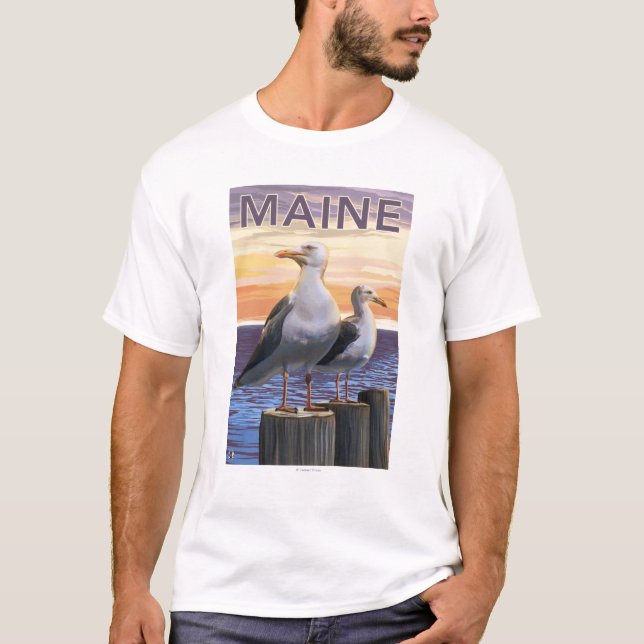 Camiseta MaineSea Gulls escena (Anverso)
