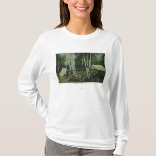 Camiseta MaineView de un camping en las maderas de Maine