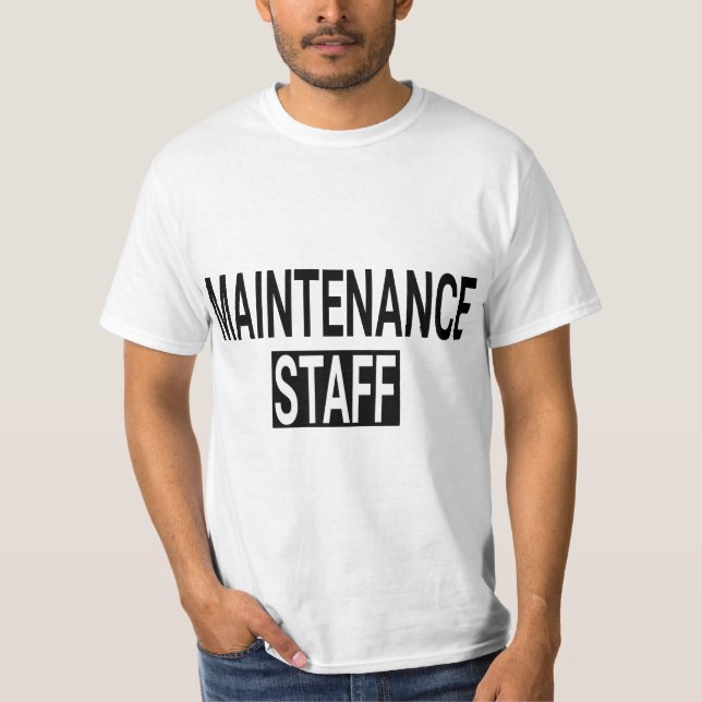 Camiseta Maintenance Staff & Handyman Uniform  (Anverso)