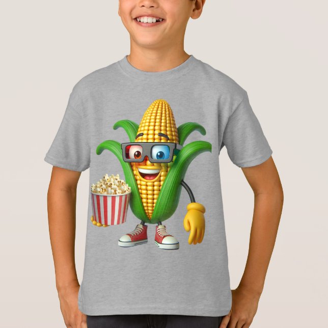 Camiseta Maíz con palomitas (Anverso)