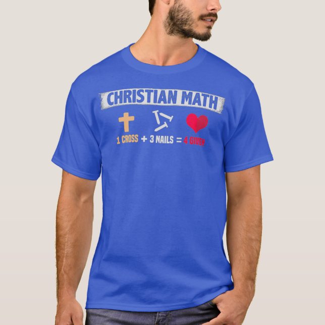 Camiseta Maíz cristiana perdonada 1 cruz 3 clavos 4 (Anverso)