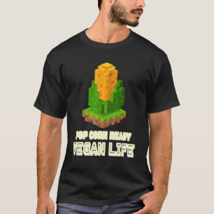 Camiseta Maíz de granjero local 8 bits Orgánico de maíz