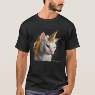 Camiseta Maíz De Unicornio Gato En La Cob