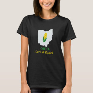 Camiseta Maíz estatal de Ohio y levantado hogar Ohio en el