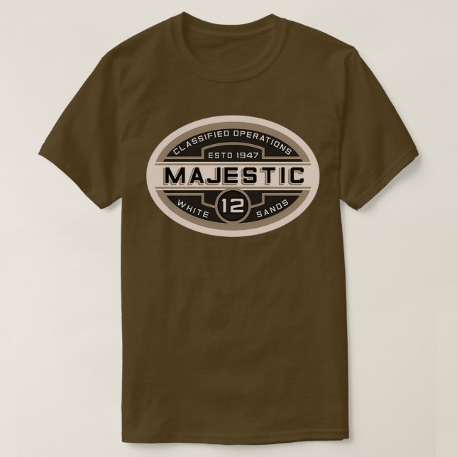 CAMISETA MAJESTA 12 SEPIA (Diseño del anverso)
