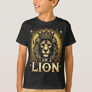 Camiseta "Majestad celeste: Soy león".