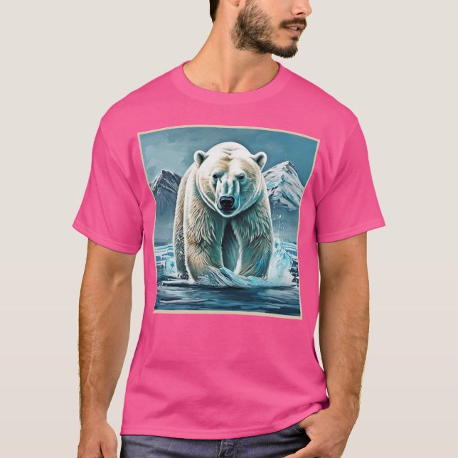 Camiseta Majestad del Ártico: El mejor arte de pintura de o (Anverso)