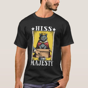 Camiseta Majestad del gato silbido Amante del gato en la ca