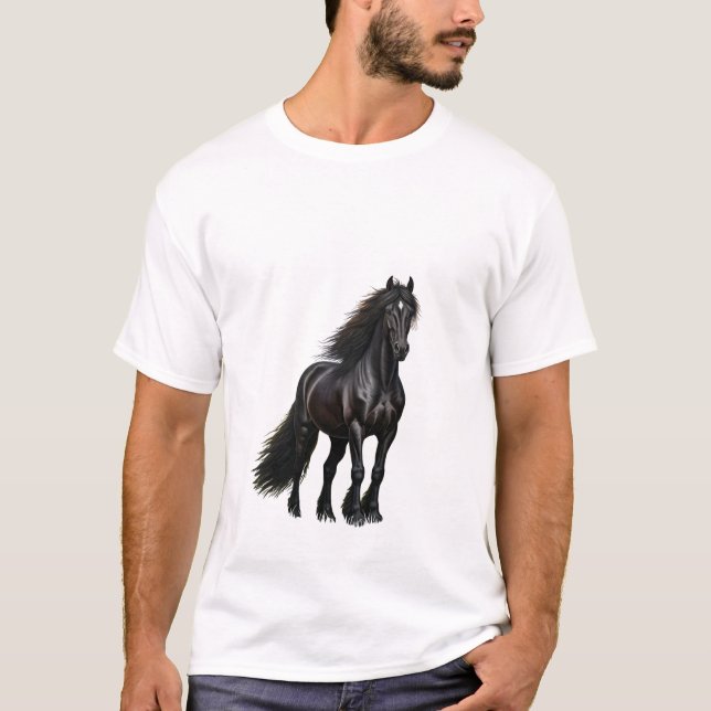 Camiseta Majestad del Stallion Negro (Anverso)