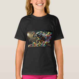 Camiseta "Majestad fluida: El Elefante Encantado"