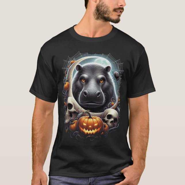 Camiseta Majestad Hipocrática bajo la luz de la luna (Anverso)