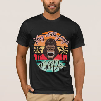 Camiseta "Majestad silvestre: Diseño de Jungle King"