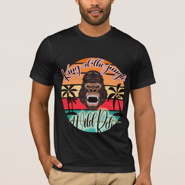 Camiseta "Majestad silvestre: Diseño de Jungle King" (Anverso)