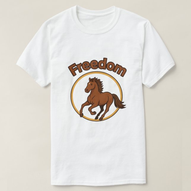 Camiseta **Majestic Arabian Horse in the Golden Desert** (Diseño del anverso)