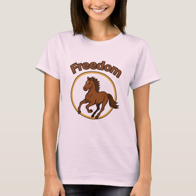 Camiseta **Majestic Arabian Horse in the Golden Desert** (Anverso)