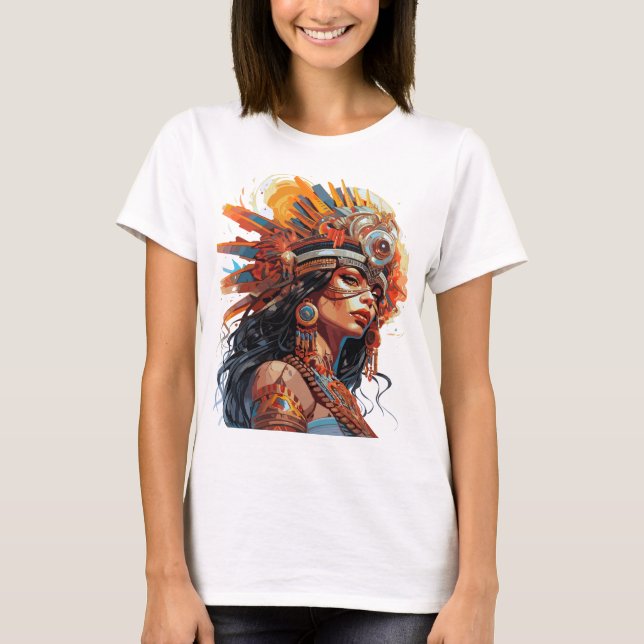 Camiseta Majestic Azteca Queen (Anverso)