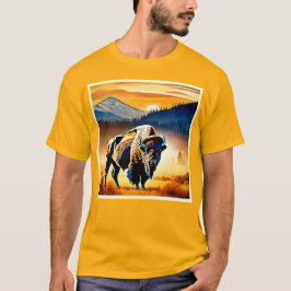 Camiseta Majestic Bison Sunset